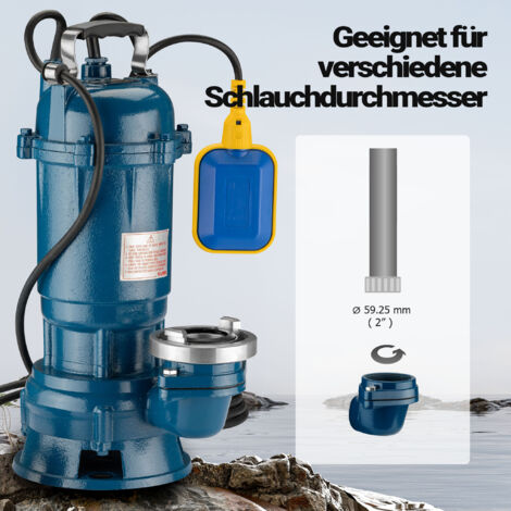 Tauchmotorpumpe Für Schmutzwasser MALTEC MASTERPUMP550W SITO