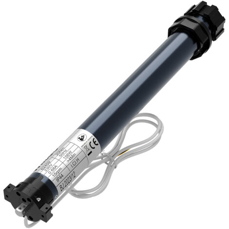Wiltec Rollladenmotor 156W 20 Nm mit mechanischem Endabschalter & Schutzart IP44 SW60, Motor für elektrische Rollladen