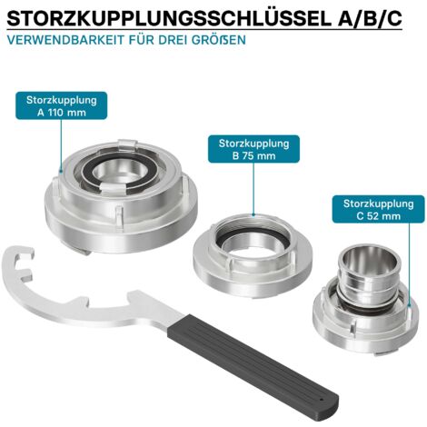 Wiltec Storz Kupplungsschlüssel Für Die Größen A 110 B 75 C 52 Zum ...