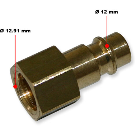 Druckluft Kupplung Stecknippel IG AG 1/4 3/8 1/2 Schnellkupplung Adapter  Stecker 