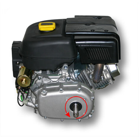 EBERTH 13 PS 9,56 kW Benzinmotor, 4-Takt, 1 Zylinder, 22 mm Ø Welle,  Ölbadkupplung, E-Start