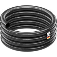 Wiltec Druck- und Saugschlauch 10m Teichschlauch 38mm (1 1/2") schwarz kältebeständig bis –5 °C, sehr gute UV-Beständigkeit Pumpenschlauch