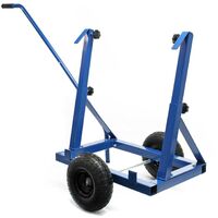 XPOtool Plattenkarren bis 200 kg höhenverstellbar, 2 Luftreifen, Stahl Plattenwagen zum Transport großflächiger Platten u. v. m.