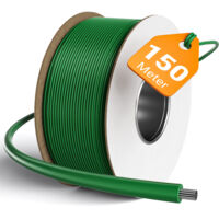 Wiltec 150 m Mähroboter Begrenzungskabel Ø 2,7 mm TCCA, kupferbeschichteter Aluminiumdraht, Leitkabel für Rasenroboter, Universal Begrenzungsdraht kompatibel mit diversen Rasenmähern