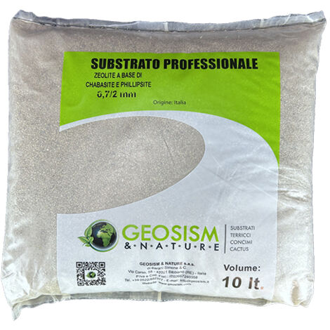 Zeolite a base di Chabasite e Phillipsite Geosism 0,7/2 mm (10 lt)