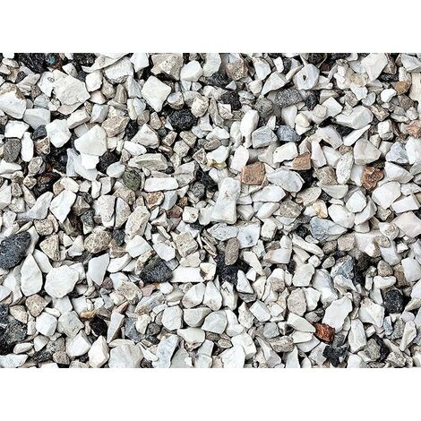 Graniglia, granulato per giardino, Grigio Perla Venato 16-22 mm (1200 kg)
