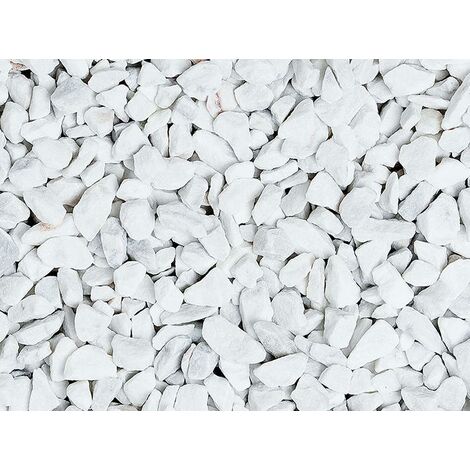Graniglia, granulato per giardino, Bianco Carrara 8-12 mm (1200 kg)