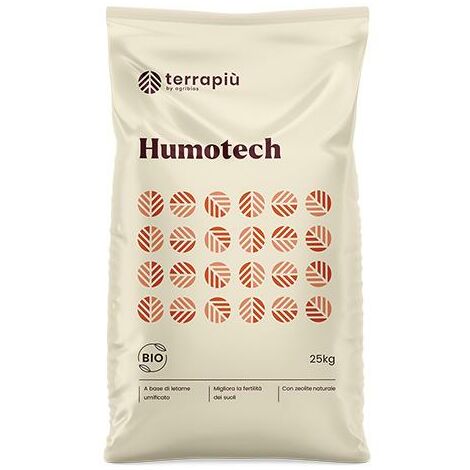 Humotech, (25 kg), ammendante organico, miscela di letami stagionati e umificati con zeolite