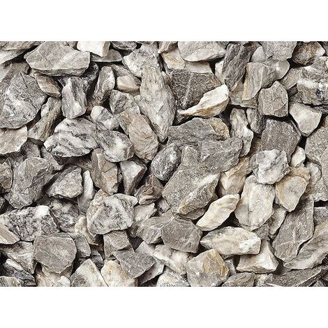 Graniglia, granulato per giardino, Grigio Platino 5-8 mm (40 sacchi da 25 Kg)