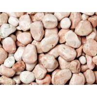 Ciottoli, sassi per giardino, Rosa Corallo 7-15 mm (40 sacchi da 25 kg)
