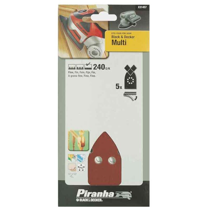 50 Pezzi Fogli Abrasivi Per Levigatrice Mouse 10X 40/60 - Foto 3