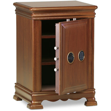 Cassaforte a Mobile Rivestita in Legno Serie Chiave Doppia Mappa Technomax - 950X630X550Mm