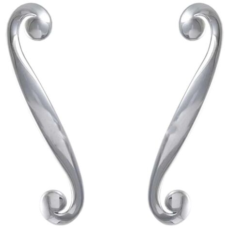Maniglia per mobili in stile moderno linea decor serie 14 Giusti Dx Sx - Cromo lucido Destro