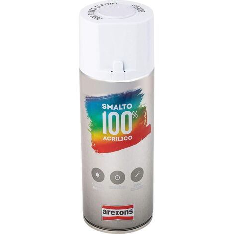 SMALTO SPRAY ACRILICO RITOCCO PER ELETTRODOMESTICI ml 400 - bianco elettro AREXONS