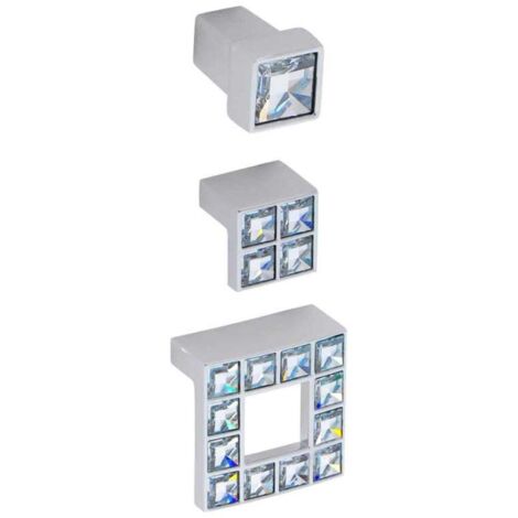 Pomello per mobili in stile moderno con Swarovski Linea Luxury Serie 50 Giusti - 00