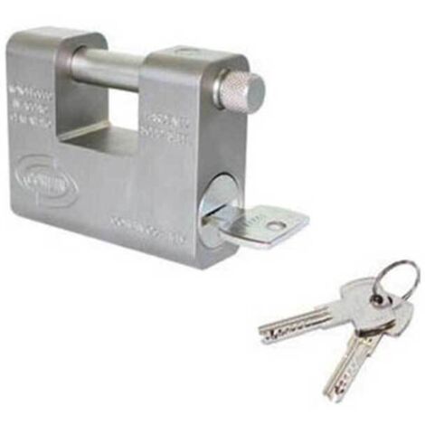 Lucchetto monoblocco in Acciaio Cementato Corbin Grizzly - 84