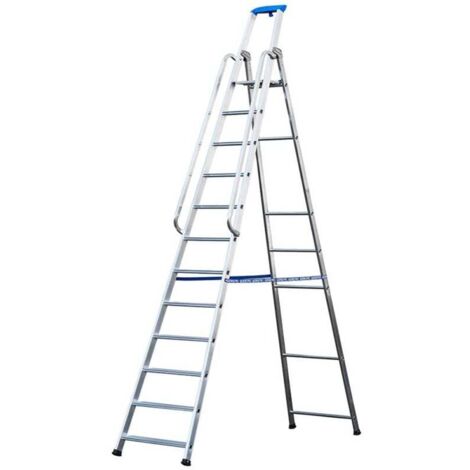 Scala in alluminio doppia In 12 Gradini Gierre Professional AL790