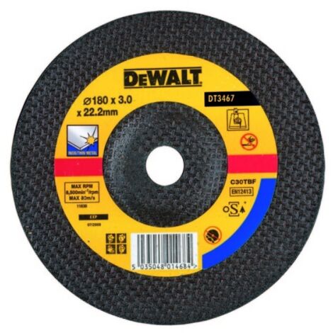 Disco da taglio per smerigliatrici angolari inox depresso 115mm dt3467 Dewalt