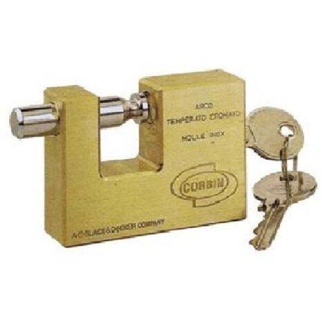 Lucchetto rettangolare in ottone da 50mm Corbin