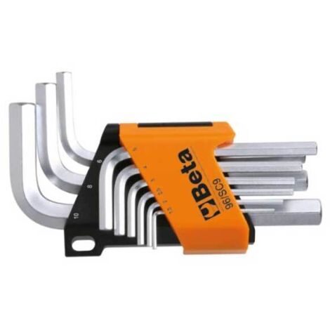 Set di 9 chiavi Esagonale maschio Beta con supporto 000960374