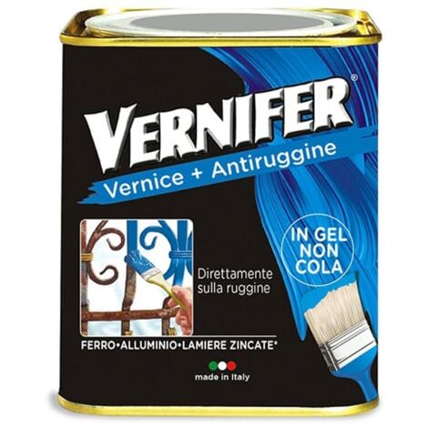 Vernice antiruggine tinte metallizzate vernifer 750 ml Arexons - Grafite