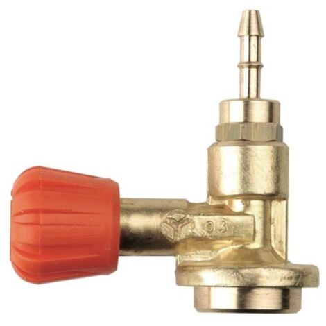 Rubinetto gas per kit di saldatura Turboset 90 con attacco da 7-16