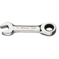 Beta 142C Chiavi a cricchetto combinate corte cromate - 14x14