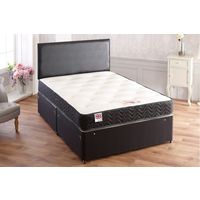 Topaz Sprung Memory Foam Divan bed With 2 Drawer Same Side And No Headboard Single