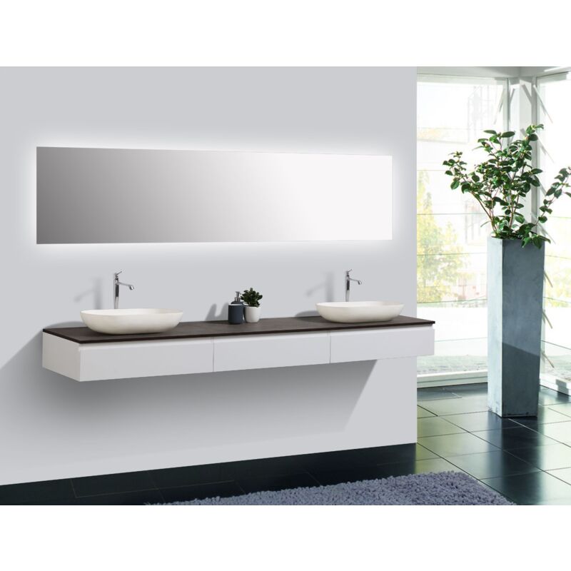 Mueble de baño Vision 2250 blanco mate - lavabo opcional:Sin adicional.  abertura, Sin lavabo