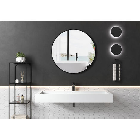 Lavabo de encimera o suspendido TWG07 - de resina mineral Solid Surface -  120x40x15 cm