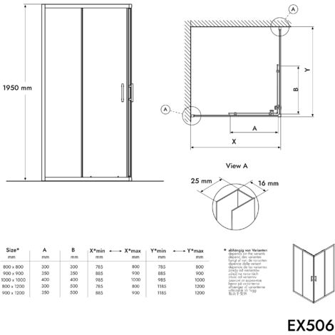 BERNSTEIN - Nicho De Ducha En Mineral Fundido Con Repisa De Ducha Empotrada Eg3010 30x10x60cm 2x Foco Blanco Mate 89711944