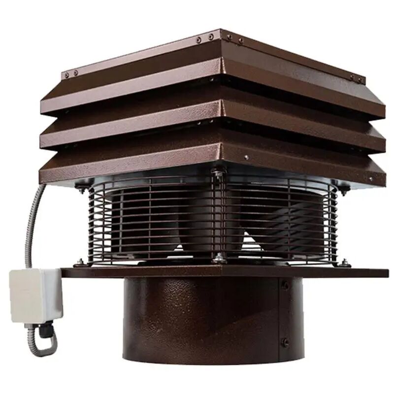 Extracteur De Fumée Pour Conduit Rond 25 cm Ventilateur D'aspiration  Électrique De Fumées Pour Poêle Thermique Barbecue Model Professionnel  Acier