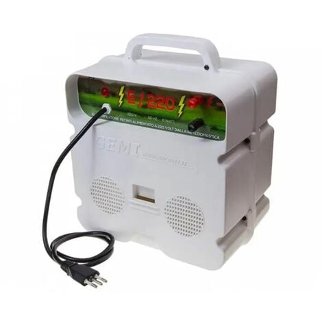Electrificateur De Clôture Électrique Clôture Électrifiée 5 Km SECTEUR 220 VOLTS E/220 Pour Animaux Chevaux Chiens Sangliers Vaches Porcs Poules