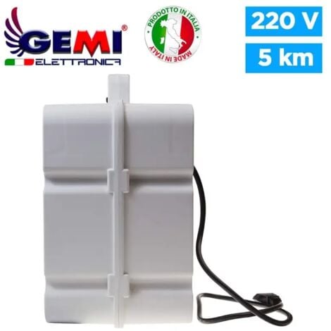 Electrificateur De Clôture Électrique Clôture Électrifiée 5 Km SECTEUR 220 VOLTS E/220 Pour Animaux Chevaux Chiens Sangliers Vaches Porcs Poules