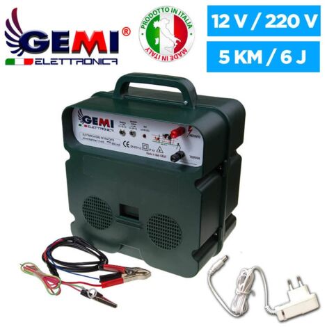 Gemi Elettronica ELECTRIFICATEUR Double Alimentation (Batterie)12V