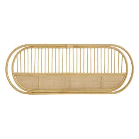 Testata per letto singolo 90 cm in Rattan Naturale TEDYO