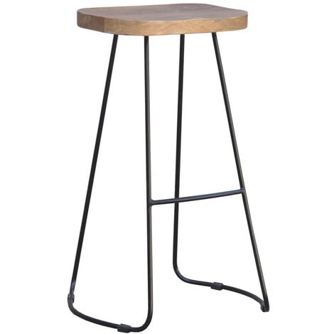 Sgabello da bar in tessuto effetto velluto grigio H75 cm (set di 2