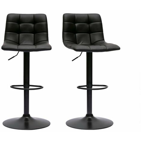 Set di 2 sgabelli da bar industriali regolabili in altezza con schienale, sgabello da cucina in stile vintage, girevole, con piano in legno, sedie da caffè in legno marrone, 45,9 cm di