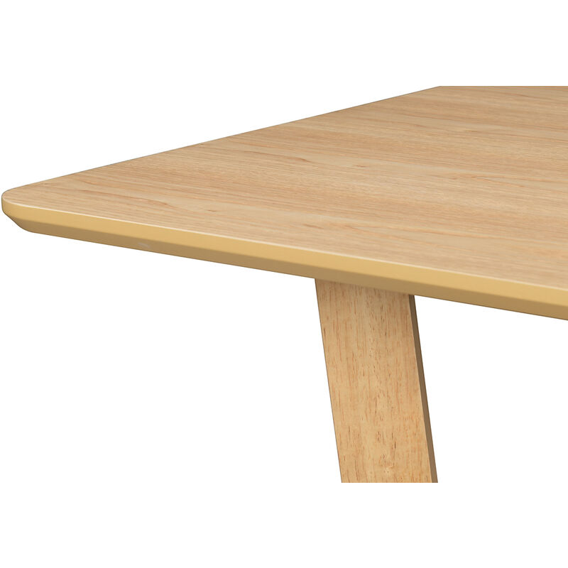 Mesa rectangular de diseño de madera clara 150 cm KOUK - Miliboo