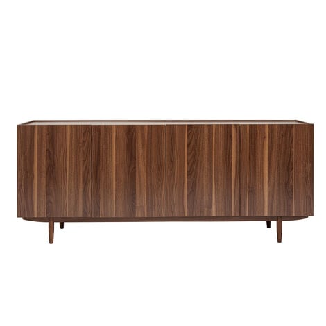 Aparador vintage con 4 puertas de madera oscura 180 cm SANAA