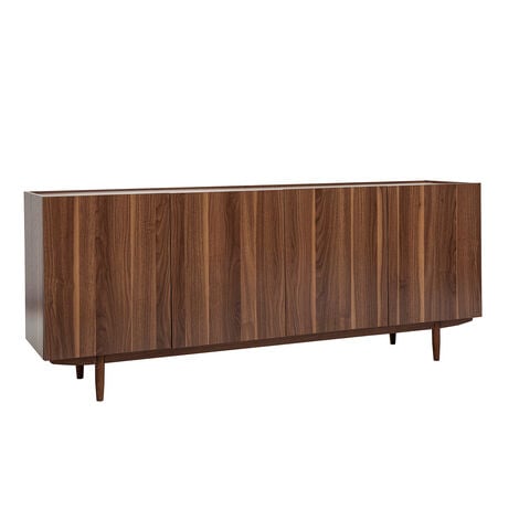 Aparador vintage con 4 puertas de madera oscura 180 cm SANAA