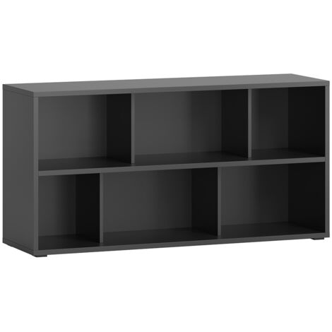 Librería baja de madera blanca 140 cm EPURE - Miliboo