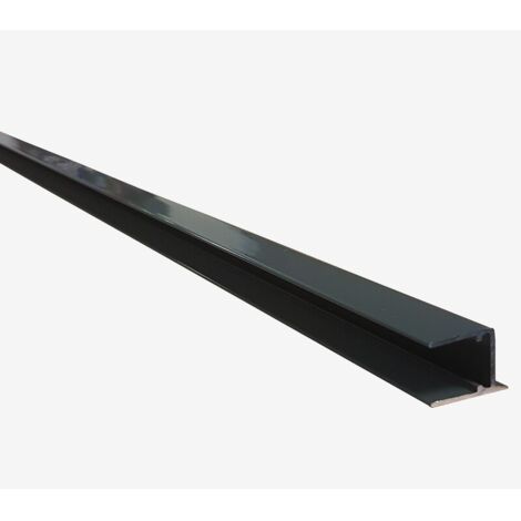 Dichtungsprofil für lackierte Polycarbonat-Hohlkammerplatten – L 98 cm, Anthrazitgrau RAL 7016, T: 16 mm, L: 98 cm