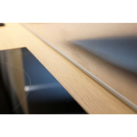 U-förmiges Aluminium-Spritzschutzprofil 2050 mm x 3 mm Alu, E: 3 mm, L: 2050 mm