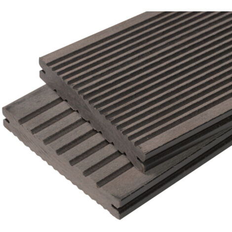 Maxima Terrassendiele aus massivem Verbundholz, L 360 cm – Farbe – Anthrazitgrau, Dicke – 22 mm, Breite – 14 cm, Länge – 360 cm, Überdachte Fläche in m² – 0,5