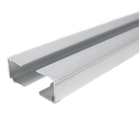 Polycarbonat-Dachdichtungsprofil, 98 cm lang (2 Stück), Aluminium, Stärke: 16 mm, Länge: 98 cm