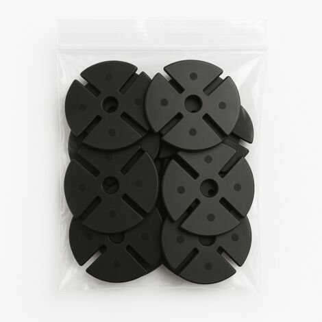 97 mm Schalldämmkeile, 50 Stück, für McCover-Stützen - Farbe - Schwarz