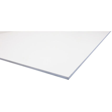 Weiße PVC Hartschaumplatte - 6mm x 100cm x 100cm