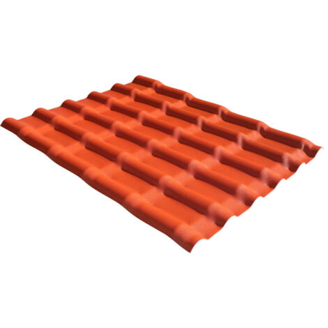 Mini-PVC-Fliesenimitat 110 x 90 cm - Farben - Terrakotta, Breite - 90 cm, Länge - 110 cm