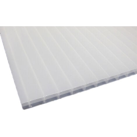 Alveolar Polycarbonat Folie 16 Mm Farbe Opal Dicke 16 Mm Breite 98 Cm Lange 2 M